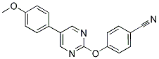 4-([5-(4-METHOXYPHENYL)PYRIMIDIN-2-YL]OXY)BENZONITRILE Struktur