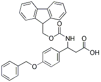 3-N-FMOC-3-(4-BENZYLOXYPHENYL) PROPIONIC ACID Struktur