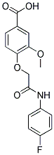 4-[(4-FLUORO-PHENYLCARBAMOYL)-METHOXY]-3-METHOXY-BENZOIC ACID Struktur