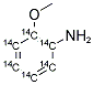 2-ANISIDINE, [RING-14C(U)] Struktur