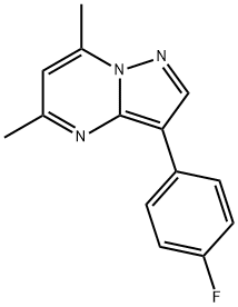 3-(4-FLUOROPHENYL)-5,7-DIMETHYLPYRAZOLO[1,5-A]PYRIMIDINE Struktur