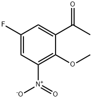 5-FLUORO-2-METHOXY-3-NITROACETOPHENONE Struktur