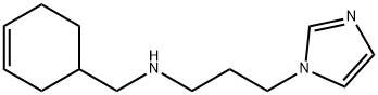 CYCLOHEX-3-ENYLMETHYL-(3-IMIDAZOL-1-YL-PROPYL)-AMINE Struktur