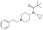 N-CYCLOPROPYL-N-(1-(2-PHENYLETHYL)PIPERIDIN-4-YL)-TERT-BUTYLCARBOXAMIDE Struktur