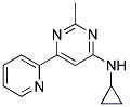 N-CYCLOPROPYL-2-METHYL-6-PYRIDIN-2-YLPYRIMIDIN-4-AMINE Struktur