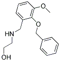 2-((2-(BENZYLOXY)-3-METHOXYBENZYL)AMINO)ETHANOL Struktur