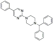 2-(4-BENZHYDRYL-PIPERAZIN-1-YL)-5-PHENYL-PYRIMIDINE Struktur