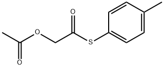 S-(2-ACETOXYACETYL)-4-MERCAPTOTOLUENE Struktur