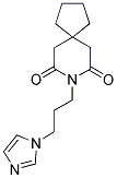 8-[3-(1H-IMIDAZOL-1-YL)PROPYL]-8-AZASPIRO[4.5]DECANE-7,9-DIONE Struktur