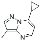 7-CYCLOPROPYL-3-METHYLPYRAZOLO[1,5-A]PYRIMIDINE Struktur