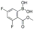 2-METHOXYCARBONYL-3,5-DIFLUOROPHENYLBORONIC ACID Struktur