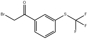 3-(TRIFLUOROMETHYLTHIO)PHENACYL BROMIDE Struktur