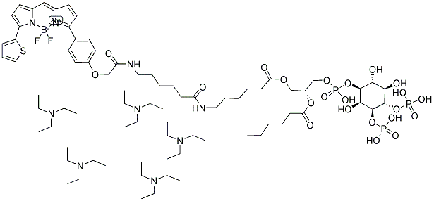 BODIPY(R) TR-X C6-PHOSPHATIDYLINOSITOL 3,4-DIPHOSPHATE, PENTA(TRIETHYLAMMONIUM) SALT Struktur