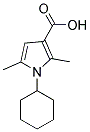 1-CYCLOHEXYL-2,5-DIMETHYL-1H-PYRROLE-3-CARBOXYLIC ACID Struktur