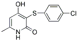 3-[(4-CHLOROPHENYL)SULFANYL]-4-HYDROXY-6-METHYLPYRIDIN-2(1H)-ONE Struktur