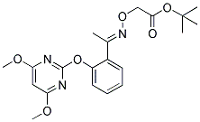 [2-AZA-3-[2-[(4,6-DIMETHOXYPYRIMIDIN-2-YL)OXY]PHENYL]-1-OXABUT-2-ENYL]ACETIC ACID, TERT-BUTYL ESTER Struktur