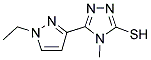 5-(1-ETHYL-1 H-PYRAZOL-3-YL)-4-METHYL-4 H-[1,2,4]TRIAZOLE-3-THIOL Struktur