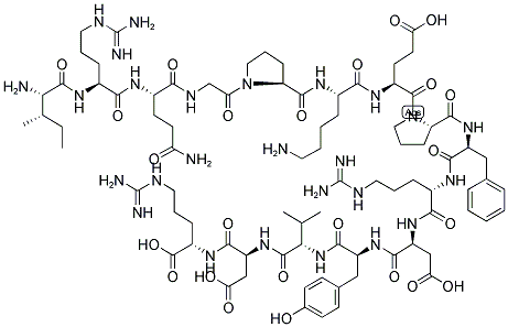 H-ILE-ARG-GLN-GLY-PRO-LYS-GLU-PRO-PHE-ARG-ASP-TYR-VAL-ASP-ARG-OH Struktur