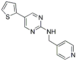 N-(PYRIDIN-4-YLMETHYL)-5-THIEN-2-YLPYRIMIDIN-2-AMINE Struktur