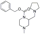 4-METHYL-2-PYRROLIDIN-1-YLMETHYL-PIPERAZINE-1-CARBOXYLIC ACID BENZYL ESTER Struktur