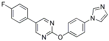 5-(4-FLUOROPHENYL)-2-[4-(1H-IMIDAZOL-1-YL)PHENOXY]PYRIMIDINE Struktur