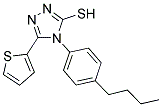 4-(4-BUTYL-PHENYL)-5-THIOPHEN-2-YL-4H-[1,2,4]TRIAZOLE-3-THIOL Struktur