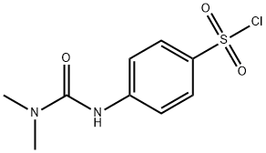 4-(3,3-DIMETHYL-UREIDO)-BENZENESULFONYL CHLORIDE Struktur