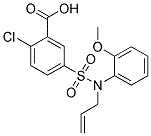 5-[ALLYL-(2-METHOXY-PHENYL)-SULFAMOYL]-2-CHLORO-BENZOIC ACID Struktur