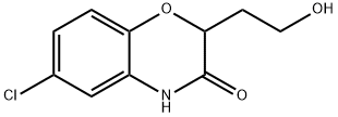 6-CHLORO-2-(2-HYDROXY-ETHYL)-4H-BENZO[1,4]OXAZIN-3-ONE Struktur