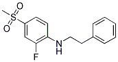 N-[2-FLUORO-4-(METHYLSULFONYL)PHENYL]-N-(2-PHENYLETHYL)AMINE Struktur