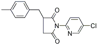 1-(5-CHLOROPYRIDIN-2-YL)-3-(4-METHYLBENZYL)PYRROLIDINE-2,5-DIONE Struktur