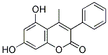 5,7-DIHYDROXY-4-METHYL-3-PHENYL COUMARIN Struktur