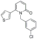 1-(3-CHLOROBENZYL)-6-THIEN-3-YLPYRIDIN-2(1H)-ONE Struktur