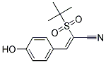 2-((TERT-BUTYL)SULFONYL)-3-(4-HYDROXYPHENYL)PROP-2-ENENITRILE Struktur