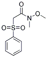 N-METHOXYN-METHYL-2-PHENYLSULFONYL ACETAMIDE Struktur