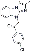 1-(4-CHLOROPHENYL)-2-(2-METHYL-4H-[1,2,4]TRIAZOLO[1,5-A]BENZIMIDAZOL-4-YL)ETHANONE Struktur