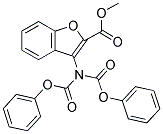 METHYL 3-[BIS(PHENOXYCARBONYL)AMINO]-1-BENZOFURAN-2-CARBOXYLATE Struktur