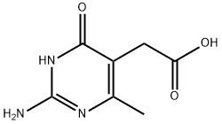 (2-AMINO-4-METHYL-6-OXO-1,6-DIHYDRO-PYRIMIDIN-5-YL)-ACETIC ACID Struktur