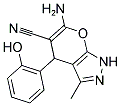 6-AMINO-4-(2-HYDROXYPHENYL)-3-METHYL-1,4-DIHYDROPYRANO[2,3-C]PYRAZOLE-5-CARBONITRILE Struktur