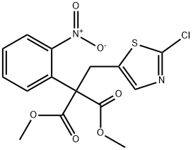 DIMETHYL 2-[(2-CHLORO-1,3-THIAZOL-5-YL)METHYL]-2-(2-NITROPHENYL)MALONATE Struktur