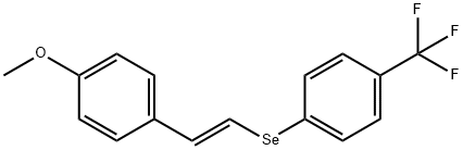 1-([2-(4-METHOXYPHENYL)VINYL]SELANYL)-4-(TRIFLUOROMETHYL)BENZENE Struktur