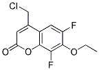 4-CHLOROMETHYL-6,8-DIFLUORO-7-ETHOXYCOUMARIN Struktur