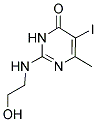 2-[(2-HYDROXYETHYL)AMINO]-5-IODO-6-METHYLPYRIMIDIN-4(3H)-ONE Struktur