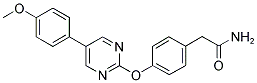 2-(4-([5-(4-METHOXYPHENYL)PYRIMIDIN-2-YL]OXY)PHENYL)ACETAMIDE Struktur