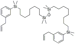 BIS(M-ALLYLPHENYLDIMETHYLSILYLOCTYL)TETRAMETHYLDISILOXANE Struktur