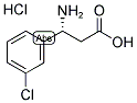 (R)-3-AMINO-3-(3-CHLORO-PHENYL)-PROPANOIC ACID HYDROCHLORIDE Struktur