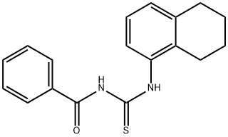 N-BENZOYL-N'-(5,6,7,8-TETRAHYDRO-1-NAPHTHALENYL)THIOUREA Struktur