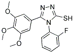 4-(2-FLUORO-PHENYL)-5-(3,4,5-TRIMETHOXY-PHENYL)-4H-[1,2,4]TRIAZOLE-3-THIOL Struktur