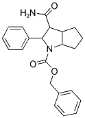 3-CARBAMOYL-2-PHENYL-HEXAHYDRO-CYCLOPENTA-[BETA]PYRROLE-1-CARBOXYLIC ACID BENZYL ESTER Struktur