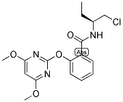 (2S)-1-CHLORO-2-[2-[(4,6-DIMETHOXYPYRIMIDIN-2-YL)OXY]BENZAMIDO]BUTANE Struktur